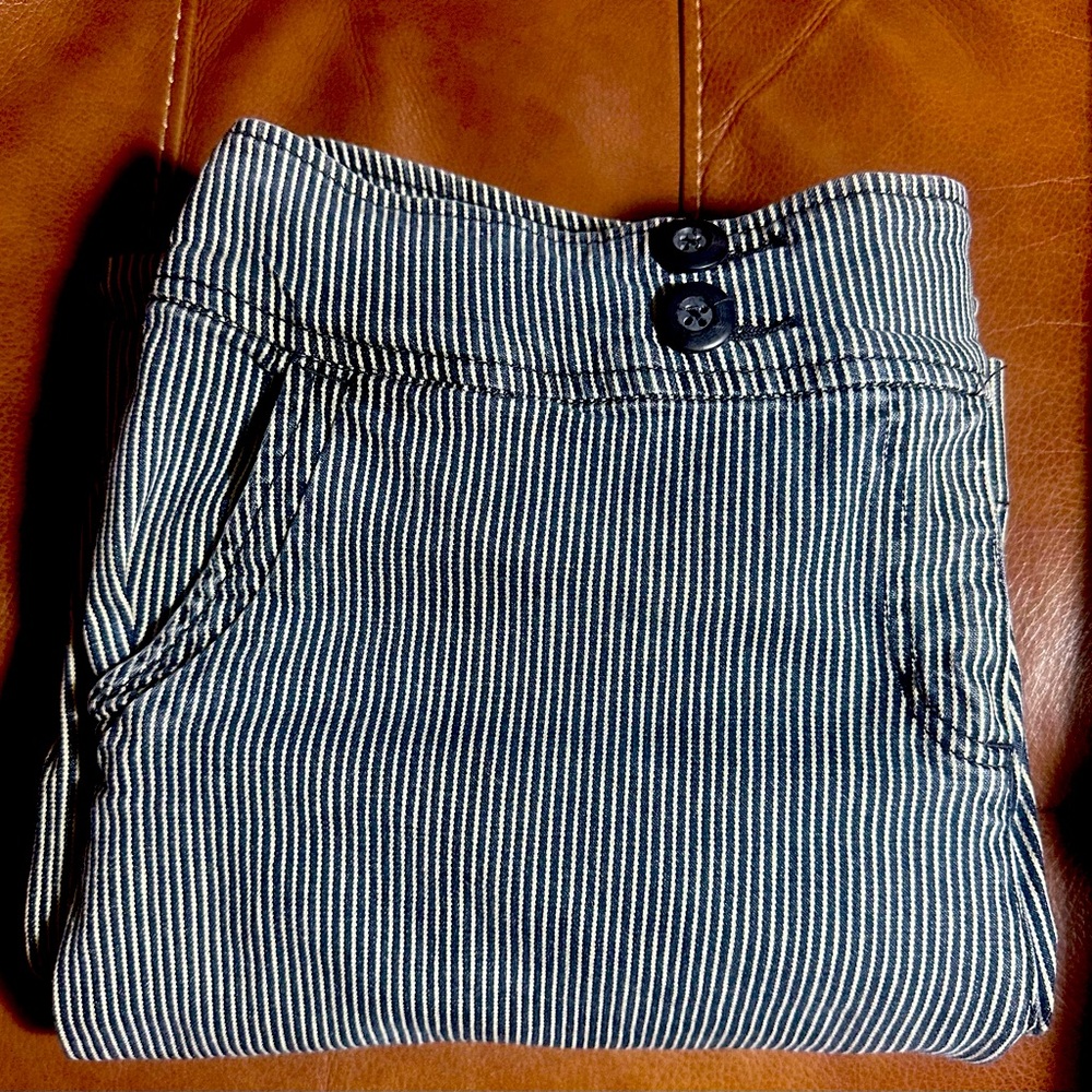 Style & Co 18W denim pinstripe trousers